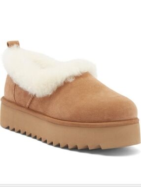 Ugg Nita Suede Shoe Sherpa Shearling Designer Slip On Cozy Warm #25